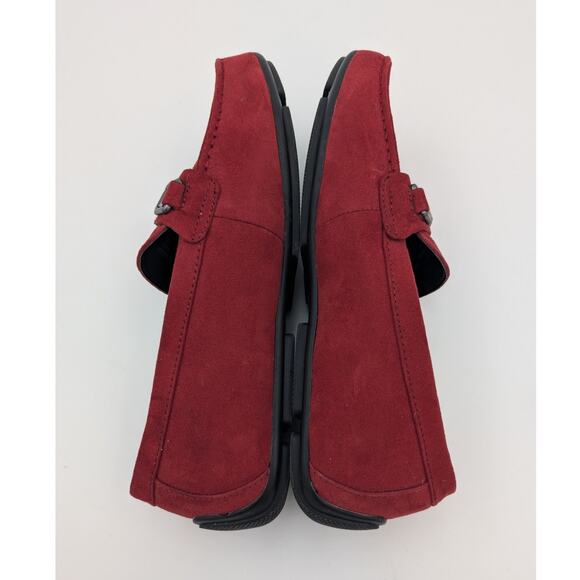 Alfani Egan Driving Men's Loafer Shoes Bit Buckle Square Toe Red Size US8.5M - Picture 5 of 9